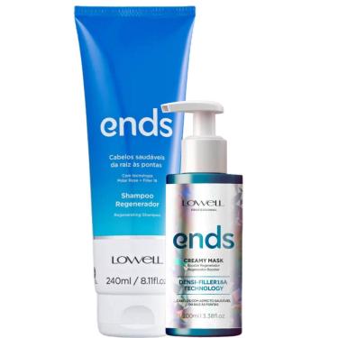 Imagem de Kit Lowell Ends Shampoo 240ml + Creamy Mask 100ml