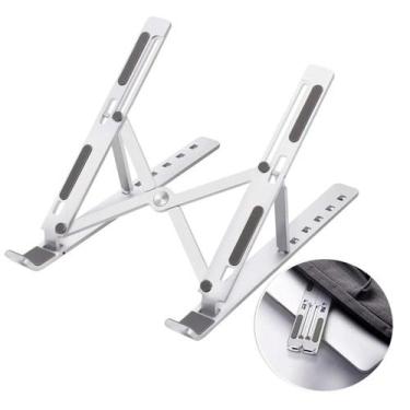 Imagem de Suporte Dobrável Metal Ajustável Ergonômico Para Notebook - COMPACTO
