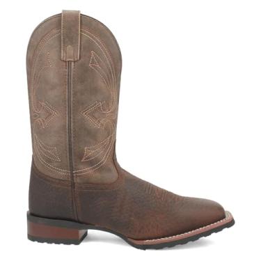 Imagem de Laredo Bota masculina Elias Western, Chocolate/bronze, 9 X-Wide