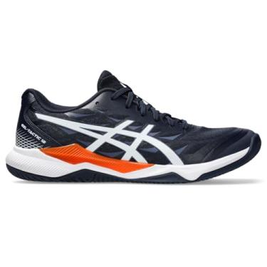 Imagem de ASICS Tênis esportivo masculino Gel-Tactic 12, Meia-noite/branco, 45
