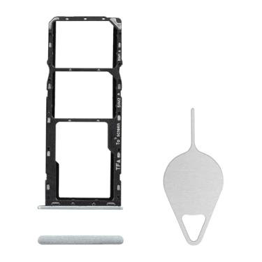 Imagem de BESJMYT Substituição da bandeja do cartão SIM para Samsung Galaxy A22 5G (versão SIM único) Adaptador de suporte de slot de bandeja de cartão Mint com ejetor de agulha para A22 5G A226B A226BR