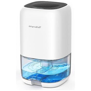 Imagem de Desumidificador 1L para Ambiente Doméstico, Silencioso com Desligamento Automático até 26m2, TABYIK, Branco
