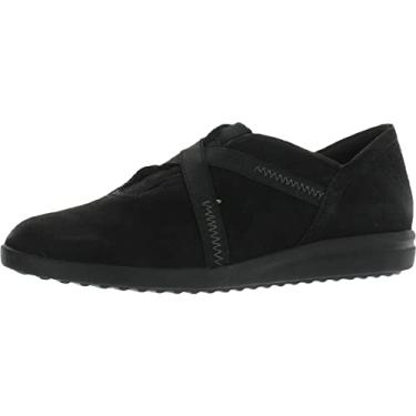 Imagem de Clarks Mocassim Tamzen Step Feminino, Nobuck preto, 9.5 Wide