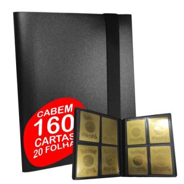 Imagem de Fichário Álbum para cartas Pokemon magic yugioh  160 cartas - OTUG, PR