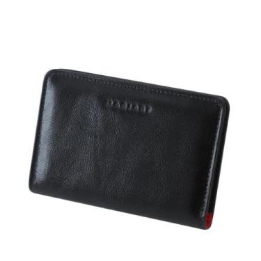 Imagem de Carteira Feminina de Couro Mariart 751, Preto metalizado