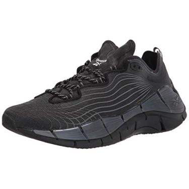 Imagem de Reebok Tênis Zig Kinetica II, Núcleo preto/cinza frio/brilho energético, 10 Women/8.5 Men