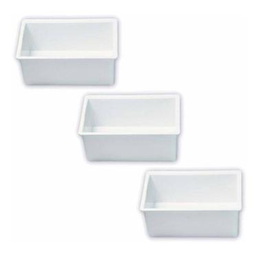 Imagem de Forma Queijo Mussarela 1kg Crisan  3 Unidades  Branco