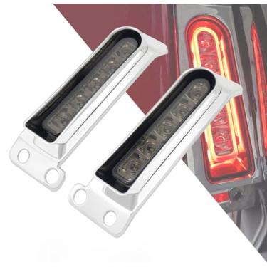 Imagem de HDBUBALUS Luz de para-lama traseira LED para preenchimento de seta e painel de luzes adequadas para Harley Touring Electra Glide Road King Ultra Limited 2014-2023 Lente fumê