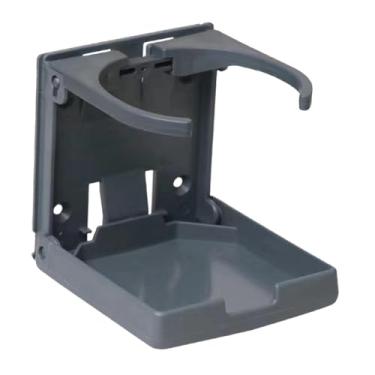 Imagem de UGPLM Dobrar o suporte para bebida de carro, rack simples de bebida leve, suporte para garrafas de rack para o escritório marinho de escritório em casa, Cinza