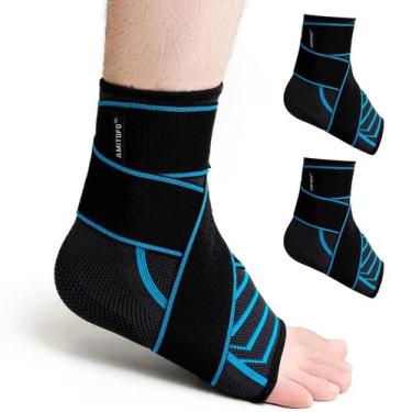 Imagem de Suporte de tornozelo, suporte para pés, AMITOFO, fascite plantar, pret