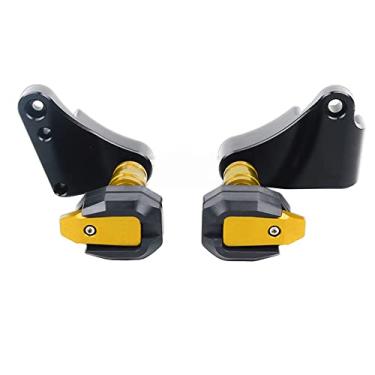 Imagem de Acc-Creativity Motocicleta CNC Alumínio Motor Crash Guard Case Frame Sliders Protector Proteção contra quedas Compatível com SUZUKI GSXR1000 2017-2021 (Estilo 03, Dourado)