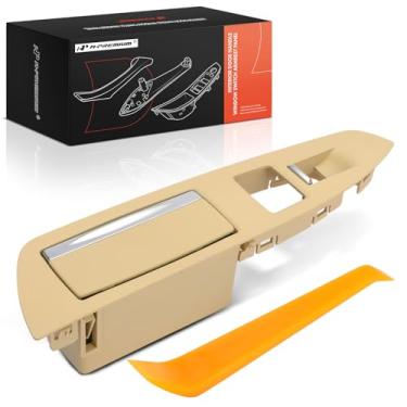 Imagem de A-Premium Substituição do painel do interruptor de porta para BMW Série 7 2013-2015, bege, traseiro direito, com pé de cabra