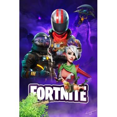 Imagem de Adesivo Decorativo de Parede Jogo Fortnite Jogadores - Gaudesivos