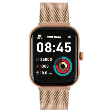 Imagem de Smartwatch Mormaii Life Ultra Pulseira Metal Rosé Molifeuap/7j, Rose