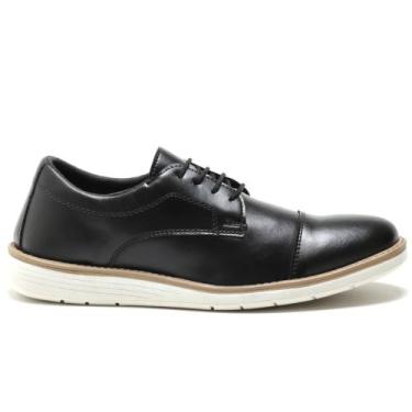 Imagem de Sapato Oxford Masculino Social Casual Cadarço - RM, Preto, 39