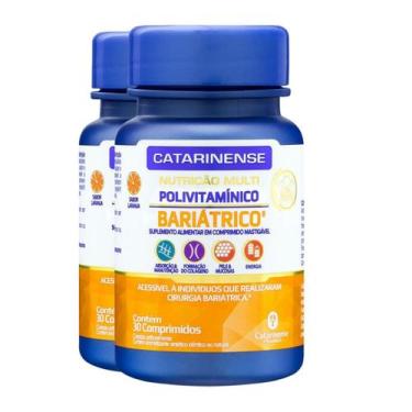 Imagem de Kit 2 Polivitamínico Bariátrico Catarinense 30 Comprimidos