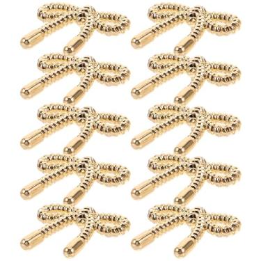 Imagem de Operitacx 10 Peças De Botões Laço: Prendedores Cintura Para Calças - Camisa Roupas Femininas, Casaco, Alfinetes Botão, Fechos Costura Jeans, Broches E Acessórios Liga Cardigans