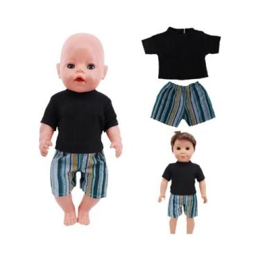 Imagem de Roupas De Boneca De Pelúcia Preta, Capa De Chuva Para Boneca De 43cm, 