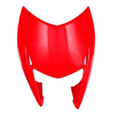 Imagem de Carenagem Do Farol Cromo Forte Bros 150 2013 À 2014, VERMELHO FIGHTING