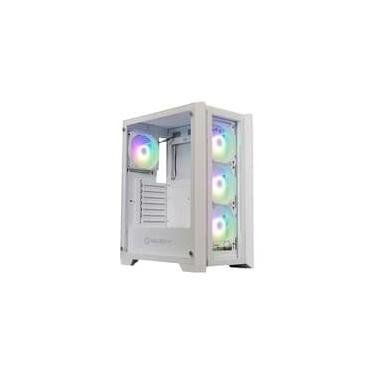 Imagem de Gabinete Gamer Husky Dome 100, Mid Tower, ATX, Lateral e Frontal em Vidro, Sem FANs, Branco - HGN100BR