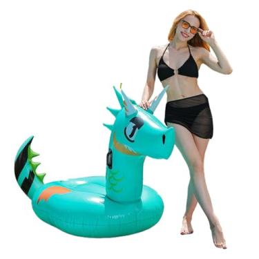 Imagem de Flutuadores Para Adultos - Flutuador Dragão Grande Para Piscina Praia | Cadeira de Descanso Flutuante Para Natação ao Ar Livre Brinquedos Para Toda a Família Praia Lago Diversão de Verão Brincadeiras