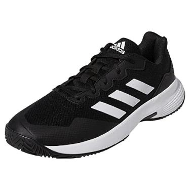 Imagem de adidas Tênis masculino Gamecourt 2.0, Preto/branco/preto, 40
