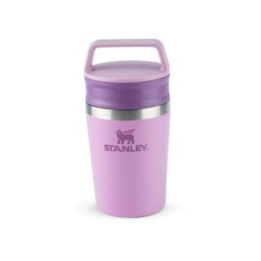 Imagem de Stanley - Copo de Café Térmico, Caneca de Viagem Café Go com Tampa de Duas Partes Para Beber e Alça de Transporte, Garrafa Térmica de Aço Inoxidável, 236 ml, Lilac