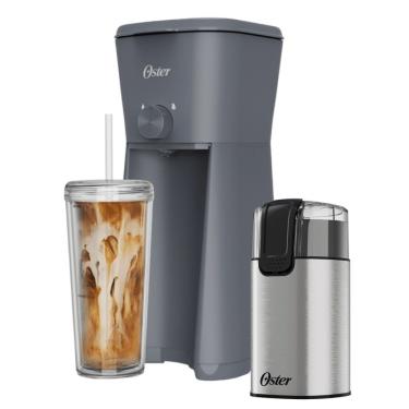 Imagem de Kit Café Gelado Cafeteira Iced Coffee E Moedor De Café Elétrico Oster