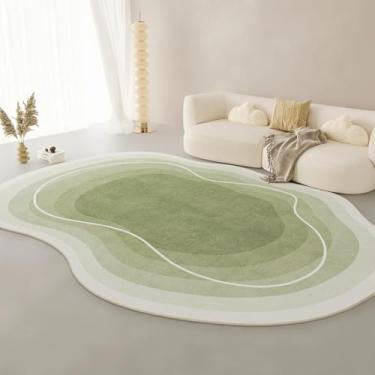 Imagem de Tapetes para quarto, formas irregulares, decoração para sala de estar, carpete grosso, felpudo, macio (140x200cm/m)