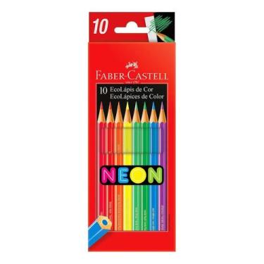 Imagem de Lápis de Cor Ecolápis Neon Faber-castell 10 Cores Faber Castell
