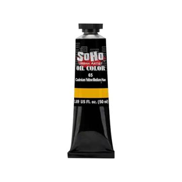 Imagem de Soho Urban Artist Tinta a óleo - Amarelo cádmio matiz média, tubo de 50 ml - Cores a óleo mais valorizadas para pintura, excelente carga de pigmento