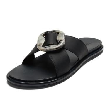 Imagem de OLUKAI Sandália rasteira feminina La'i Slide, Pedra vulcânica/pedra vulcânica, 38