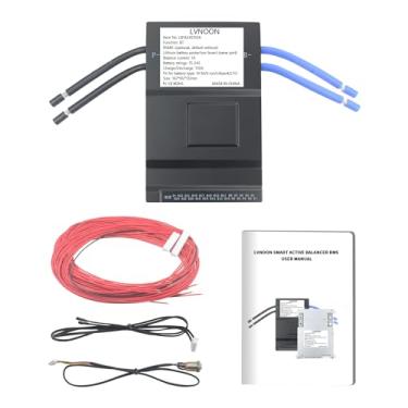 Imagem de LVNOON LB1A Smart Active Balancer BMS para Li-ion NCM LFP LiFePo4 LTO sistema de gestão de bateria 3S a 24S 100A 120A 150A 200A com controlo APP 12 V a 84 V (7-24S, 150A)