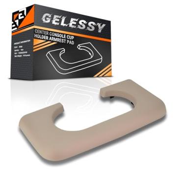 Imagem de Gelessy Suporte de copo para console central compatível com Ford F250 F350 F450 1999-2010 console central suporte de copo, acessórios de console central (bege)