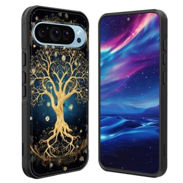 Imagem de GFEWYTJYJ Capa para Pixel 10 Pro XL, [proteção contra quedas de grau militar] Capa de telefone antiderrapante resistente à prova de choque para Google Pixel 10 Pro XL de 6,8 polegadas 2025, árvore da