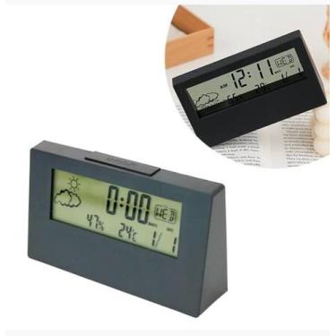 Imagem de Relógio Despertador de Mesa Digital Tempo Data Hora Alarme - TOP RIO