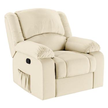 Imagem de Poltrona do Papai Reclinável Manual Simon F05 Corano Bege - Lyam Decor
