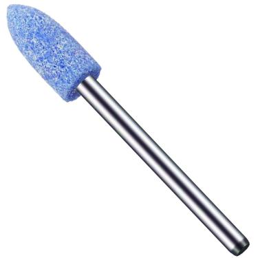 Imagem de Ponta Montada 6Mm Rebolo Azul Bala Haste 3Mm Micro Retífica