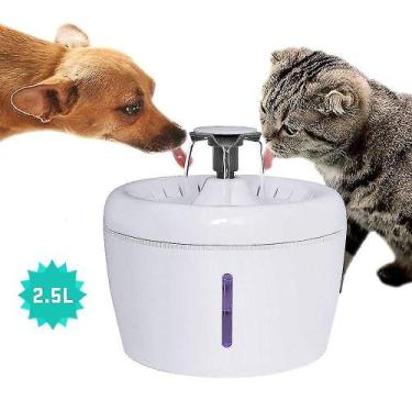 Imagem de Bebedouros 2.5l pet dog cat fonte água bebendo alimentador tigela gato
