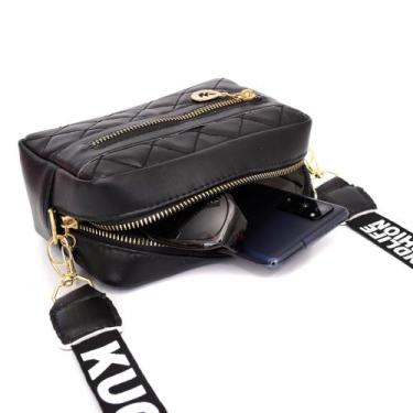 Imagem de Shoulder bag Bolsa feminina Transversal - Franca Bags, Preto