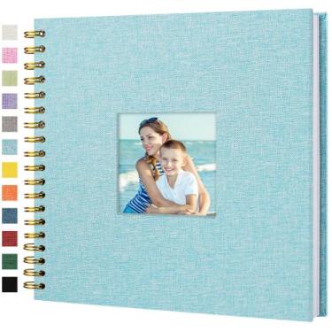 Imagem de Álbum de fotos de álbum de recortes Hiwhy Linen Cover 25x25cm Memory B