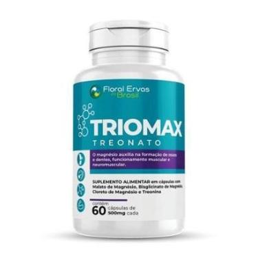 Imagem de Triomax (Magnésio Treonato, Dimalato e Glicina) 400mg 60 Cápsulas - Floral Ervas-Unissex