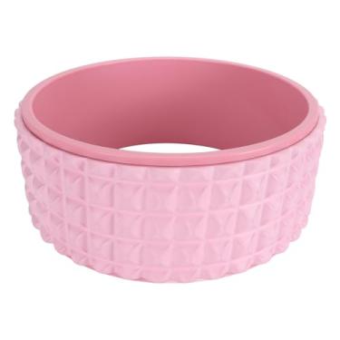 Imagem de Roda de biscoito traseiro Pontos flutuantes Massagem de tecido profundo Roda de rolo de maca traseira para iniciantes Material EVA rosa para PC 12,2 polegadas de diâmetro 4,88