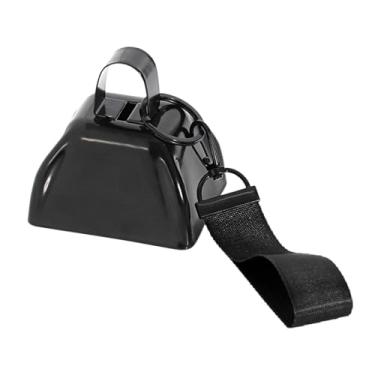 Imagem de Yunhgft Sino de Mão de Metal para Chocalho, com Corda de Pulso Resistente Feita de Ferro para Eventos Esportivos, Festas, Casamentos, Aulas, Preto