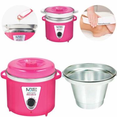 Imagem de Panela Aquecedora De Cera Termocera Depilação + Refil 900G - Mega Bell