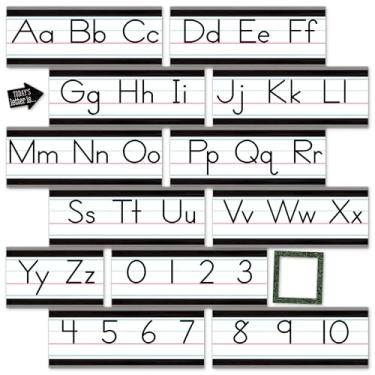 Imagem de Quadro de avisos da linha do alfabeto da fazenda moderna