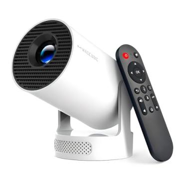 Imagem de Projetor HY300 Pro+ Portátil 4K 8000 Lúmens 720P Nativo Android 14 - Alto-falante 5W WiFi 6 e Bluetooth 5.4 Para Home Theater e Uso Externo