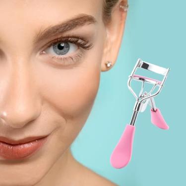 Imagem de Modelador de cílios feminino, compatibilidade universal e modelador de cílios com dobradiça de 3 pontos para cachos duradouros, rosa LCC915-01