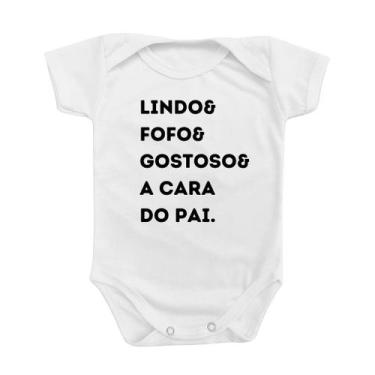 Imagem de Roupinha Body de Bebê Presente Temático A Cara do Papai Menina Menino 