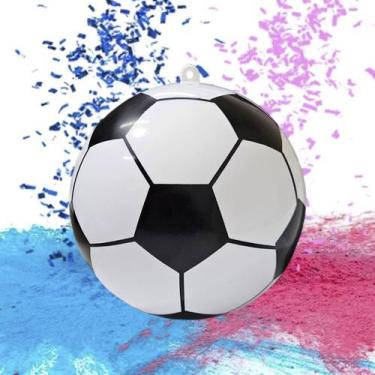 Imagem de Bola Cha Revelaçao Bebe Sexo Menino Menina Fotebol Fraldas Festa Famil